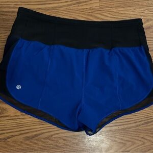 lululemon athletica Women's Athletic Shorts in Blue and Black